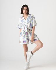 Short unisex Pachas X Bohío blanco (Chalis)