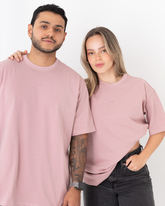 Camiseta unisex Oversize Rosa (Algodón 303 gr)