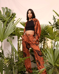 Women's Long Sleeve Terracotta Metamorphosis Shirt (Rayon)