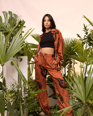 Camisa mujer Manga Larga Metamorfosis Terracota (Rayón)