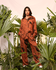 Women's Long Sleeve Terracotta Metamorphosis Shirt (Rayon)