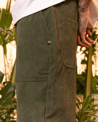 Pantalón Unisex Verde Militar (Corduroy)