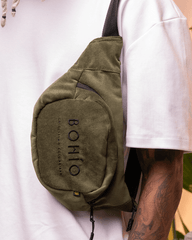 Riñonera Metamorfosis verde (Corduroy)