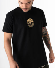 Camiseta unisex Escapadas X Bohío negra (Tela eco)