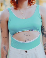 Bikini Day Aruba x Bohío One-Piece Swimsuit with Slit (Double-Sided)