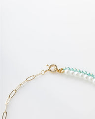 Gold-plated Caribbean Pearl Necklace