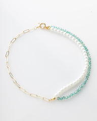 Gold-plated Caribbean Pearl Necklace