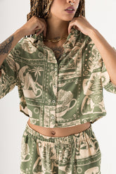 Camisa Corta Mujer Urbania X Bohío (Rayón)