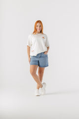 Camiseta Oversize Trópico Discos Fuentes X Bohío (Algodón 270 Grs)