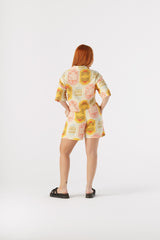 Camisa Corta Mujer Discos Fuentes X Bohío (Rayón)