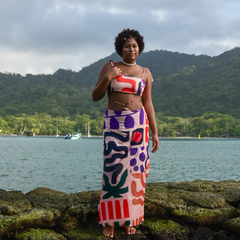 Falda larga mujer Isleña Pura multicolor