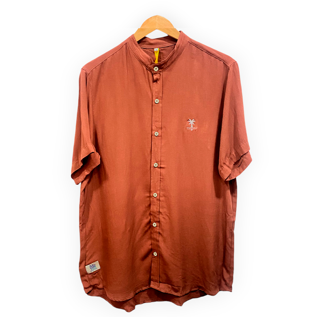 Tamarindo cuello mao (Camisa hombre)
