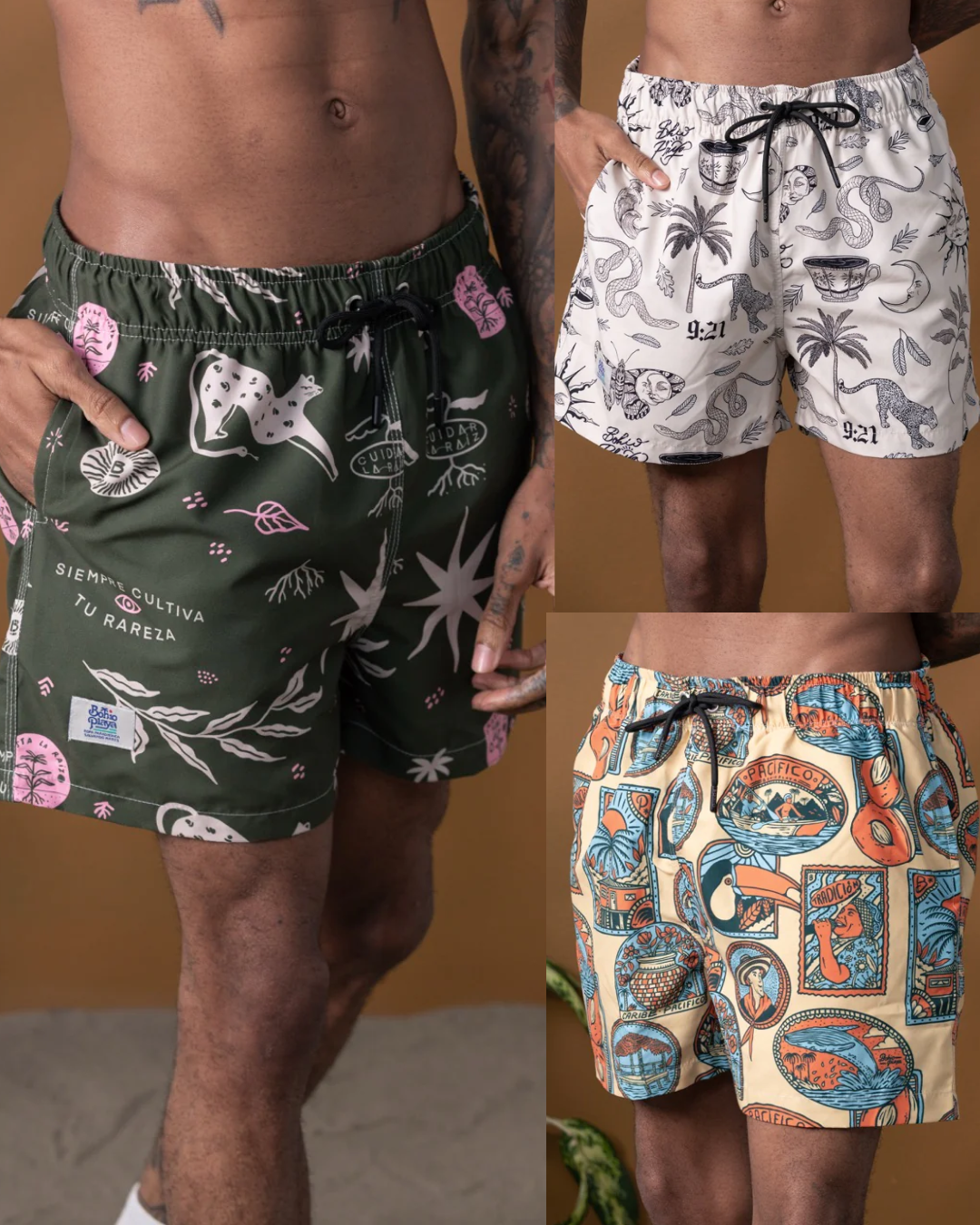 Pack x3 Pantalonetas: Raíces / Marti y Dani / Pacífico