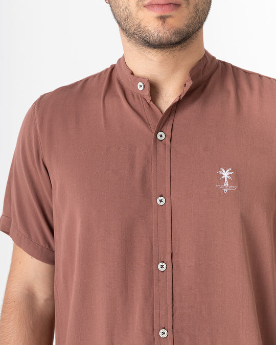 Tamarindo cuello mao (Camisa hombre)