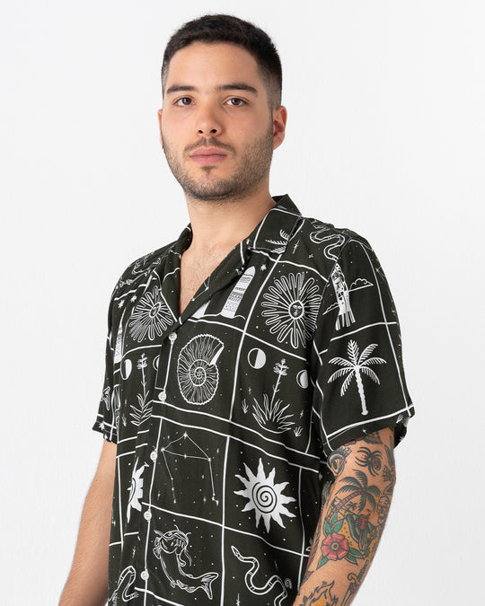 Planetario X Bohío. Verde oscuro (Camisa unisex)