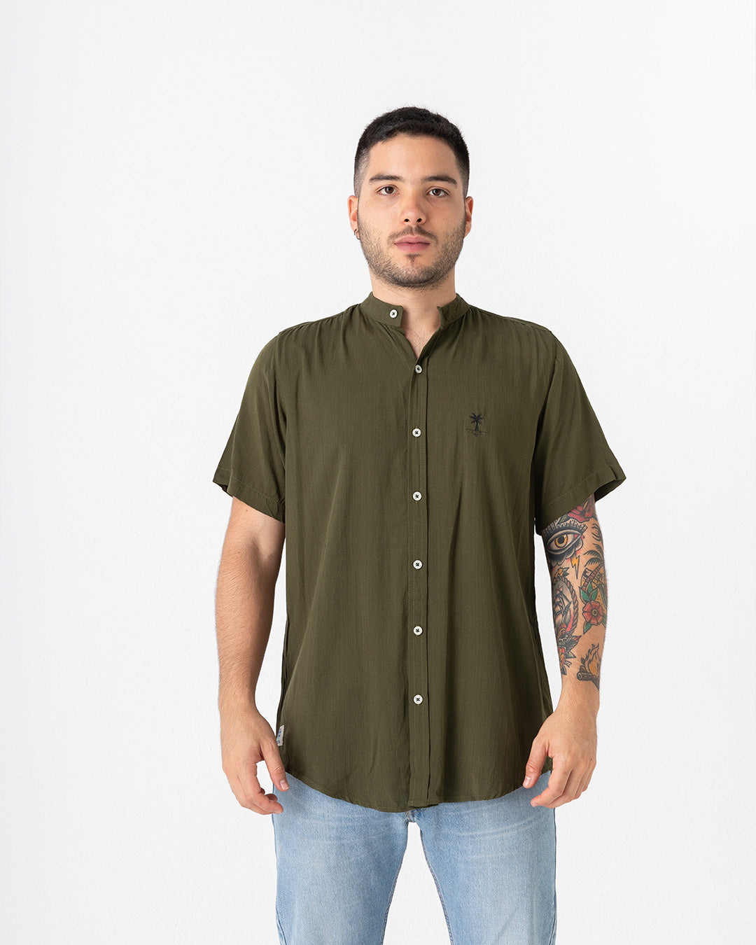 Ladrilleros cuello mao (Camisa hombre)