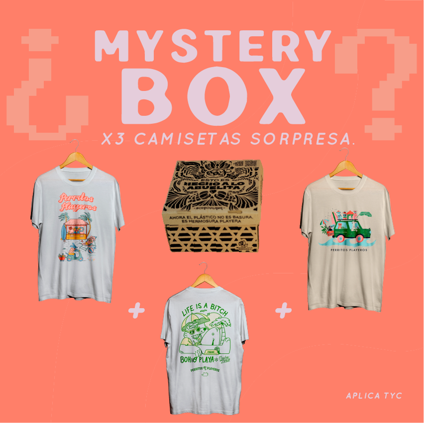 Mystery Box X3 camisetas unisex (Referencias sorpresa)