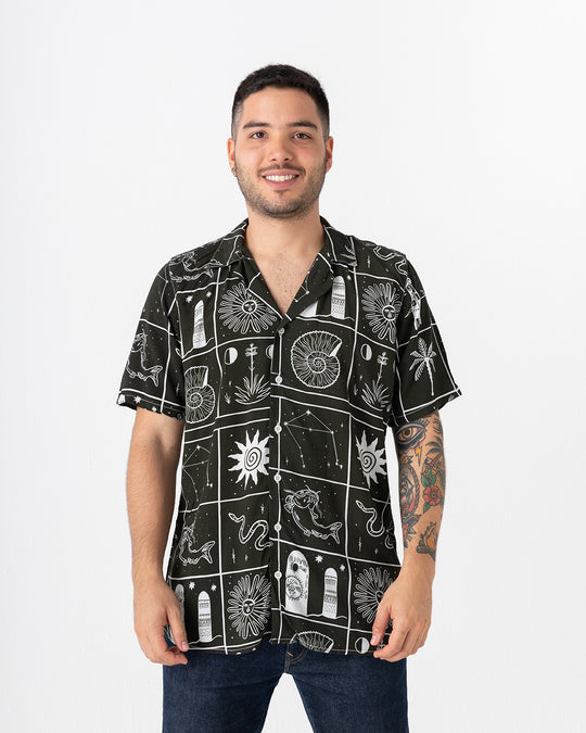 Planetario X Bohío. Verde oscuro (Camisa unisex)