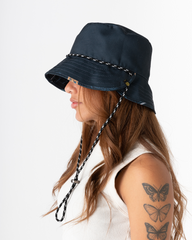 Bucket Hat Unisex Palmerita Azul (Doble faz)