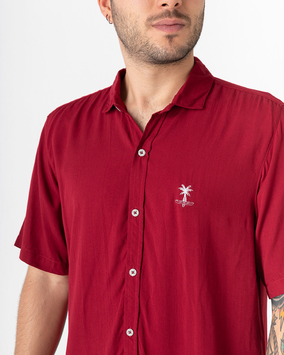 Merlot Color Vino (Camisa hombre)