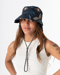 Bucket Hat Unisex Palmerita Azul (Doble faz)