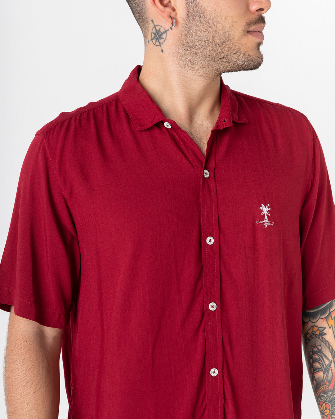 Merlot Color Vino (Camisa hombre)