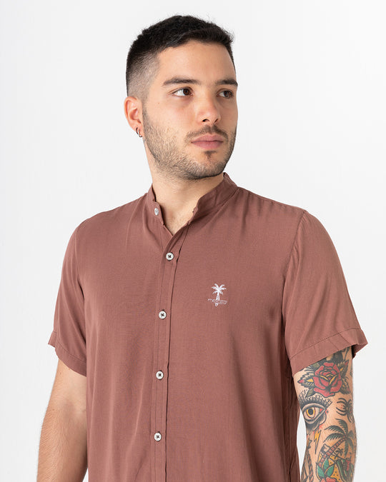 Tamarindo cuello mao (Camisa hombre)