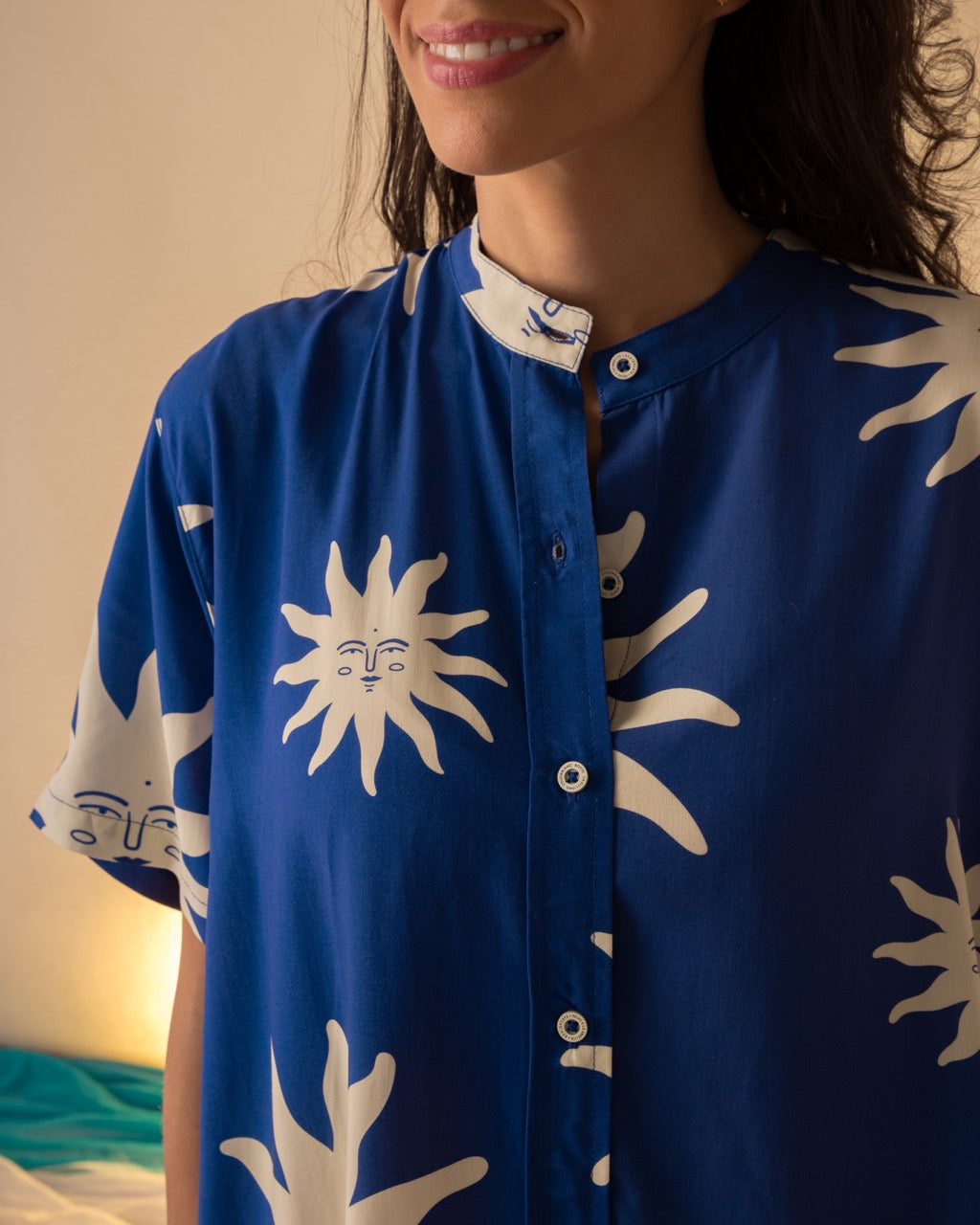 Camisón Mujer A Los Mares Los Pesares (Rayón)