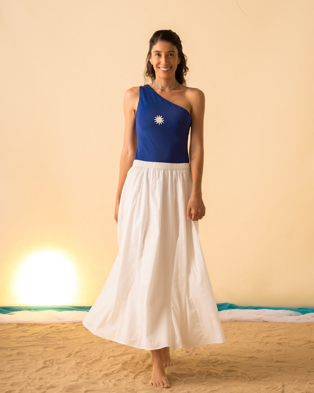 Vestido de baño y Body Mujer Azul A Los Mares Los Pesares