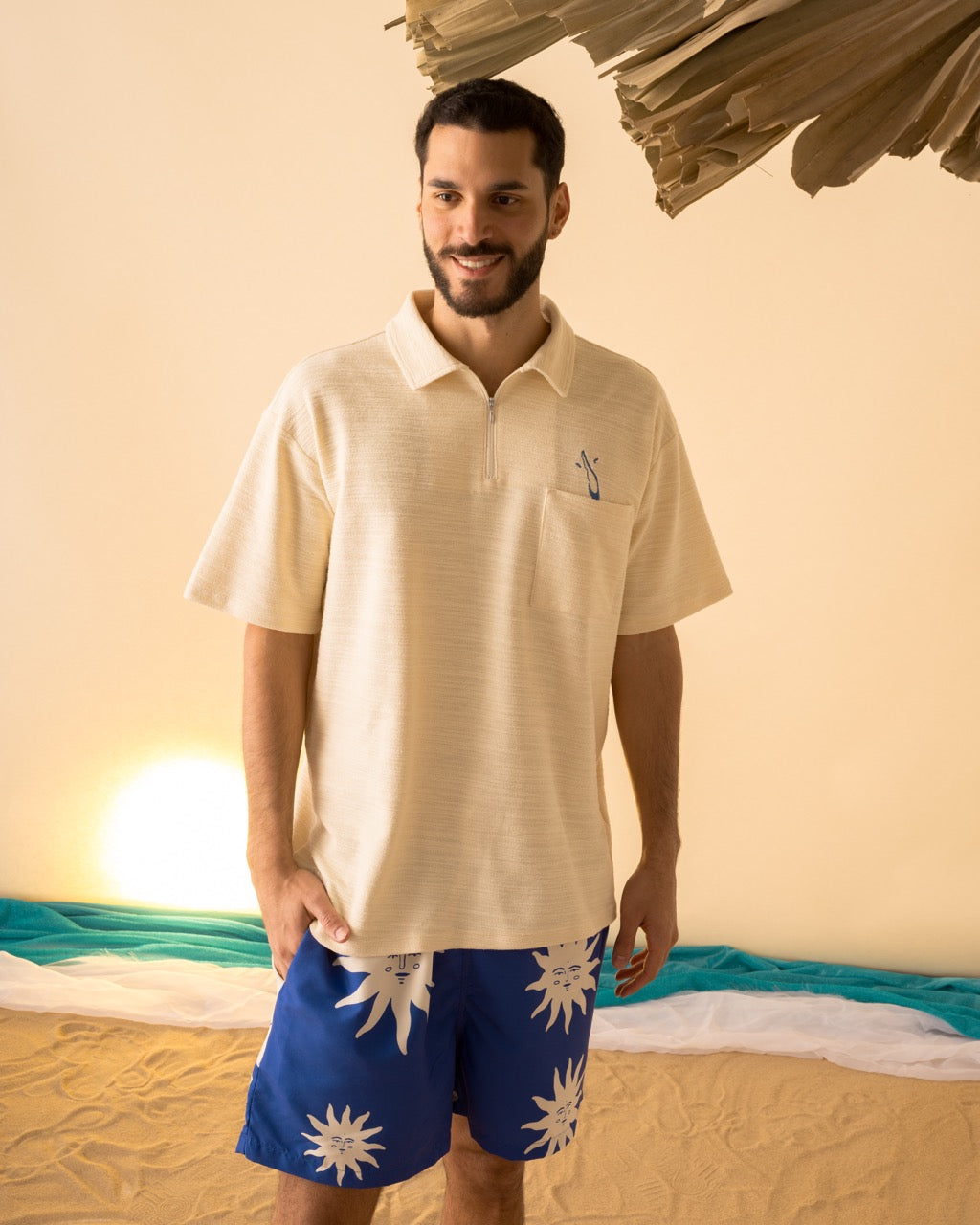Camisa Unisex Polo Cruda A Los Mares Los Pesares