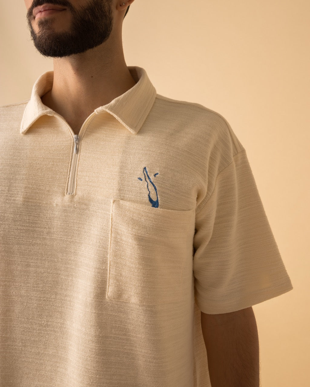 Camisa Unisex Polo Cruda A Los Mares Los Pesares