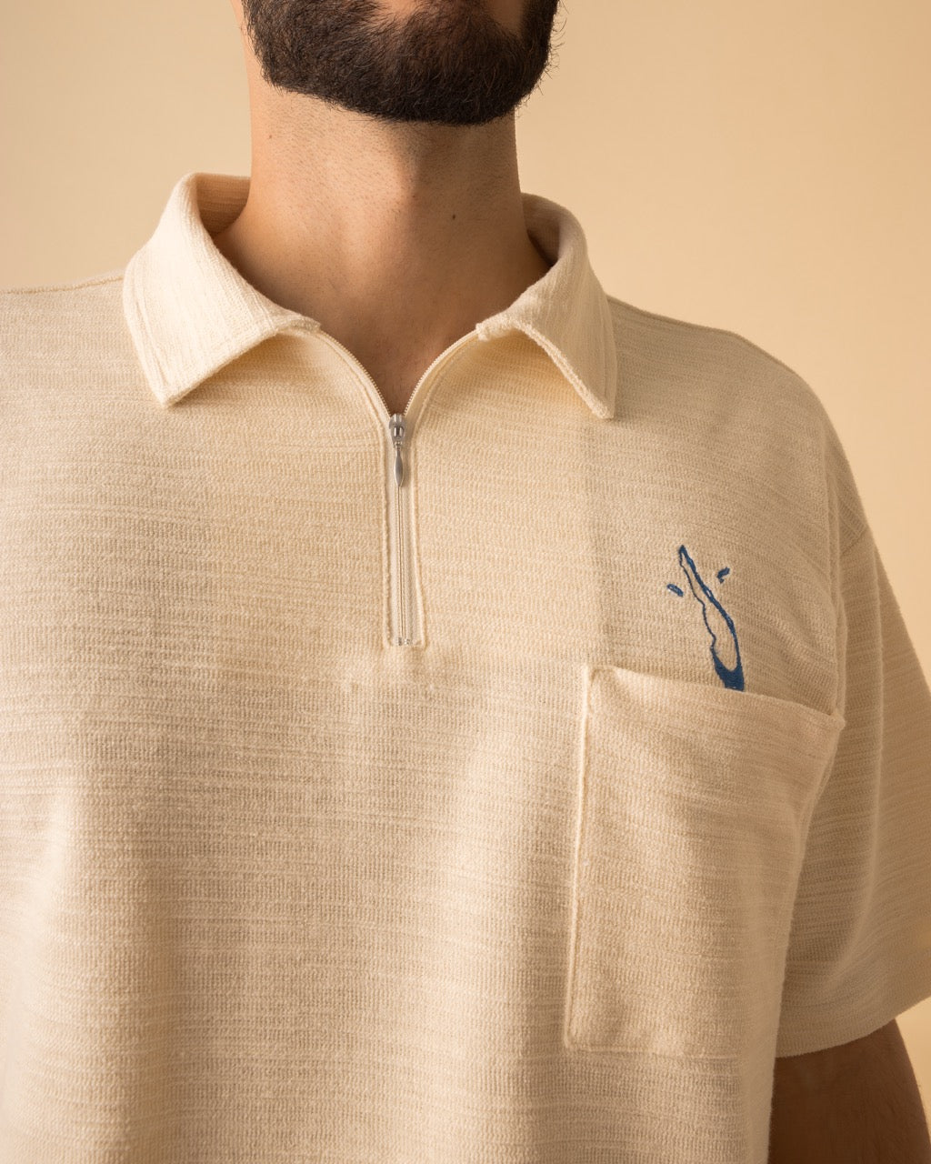 Camisa Unisex Polo Cruda A Los Mares Los Pesares