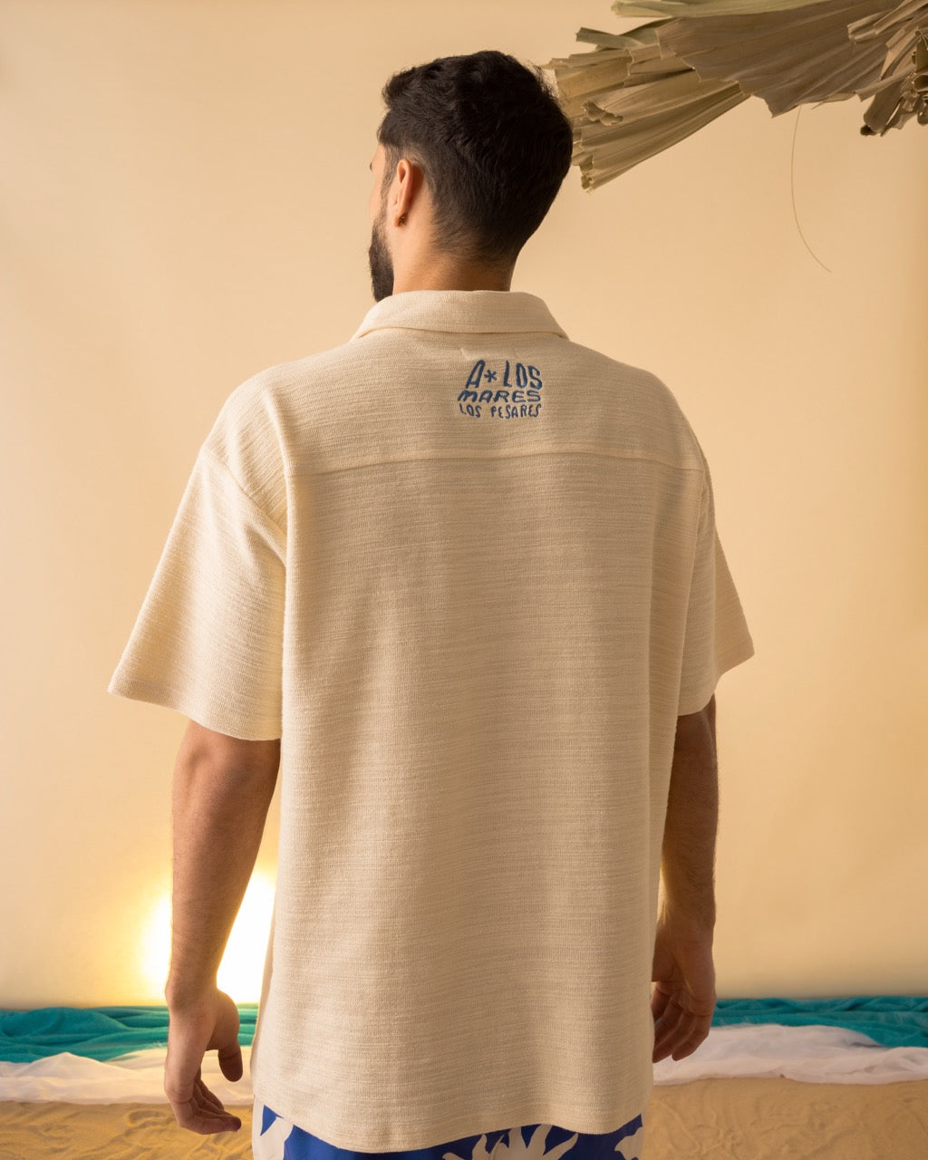 Camisa Unisex Polo Cruda A Los Mares Los Pesares