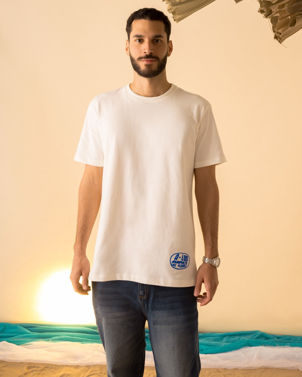 Camiseta Regular Crudo A Los Mares Los Pesares