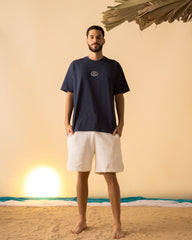 Camiseta Oversize Azul A Los Mares Los Pesares