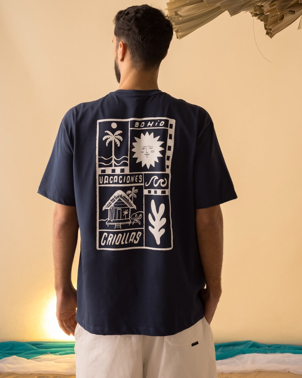 Camiseta Oversize Azul A Los Mares Los Pesares