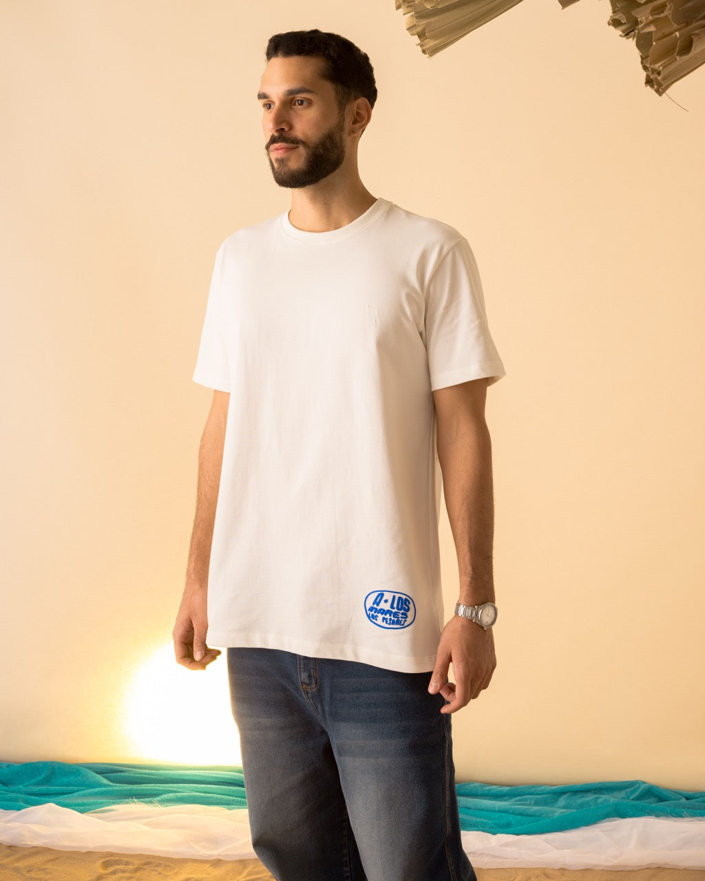 Camiseta Regular Crudo A Los Mares Los Pesares