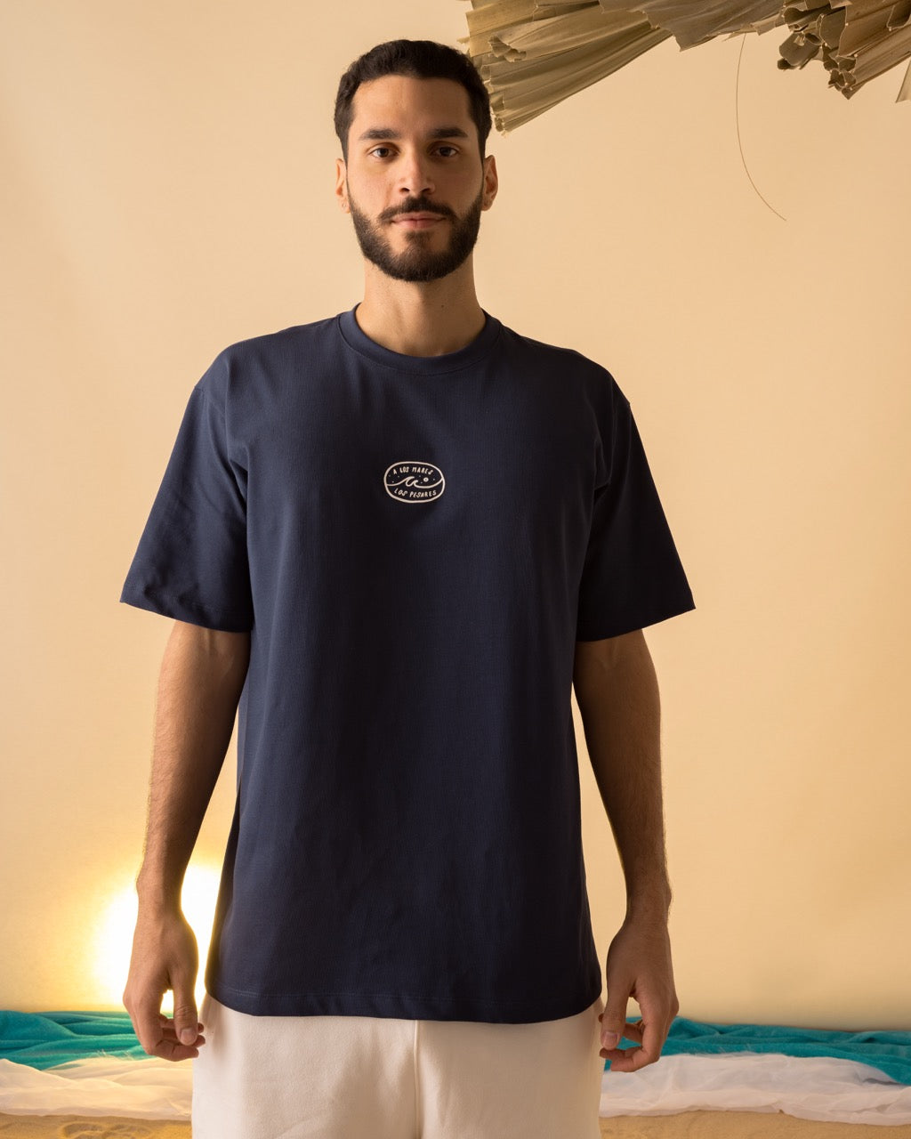Camiseta Oversize Azul A Los Mares Los Pesares