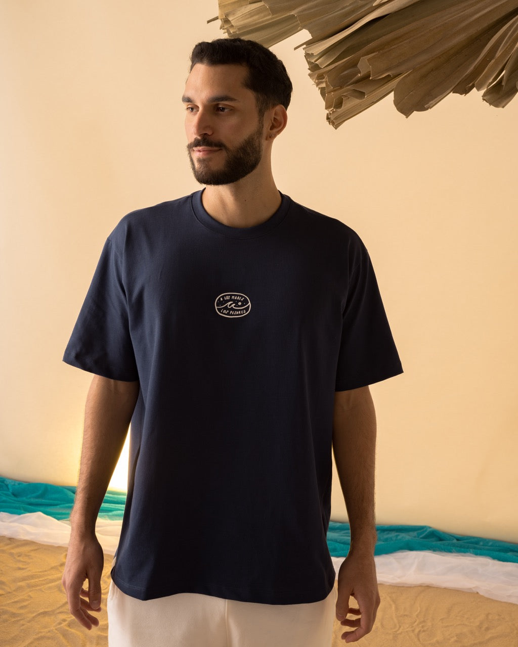 Camiseta Oversize Azul A Los Mares Los Pesares