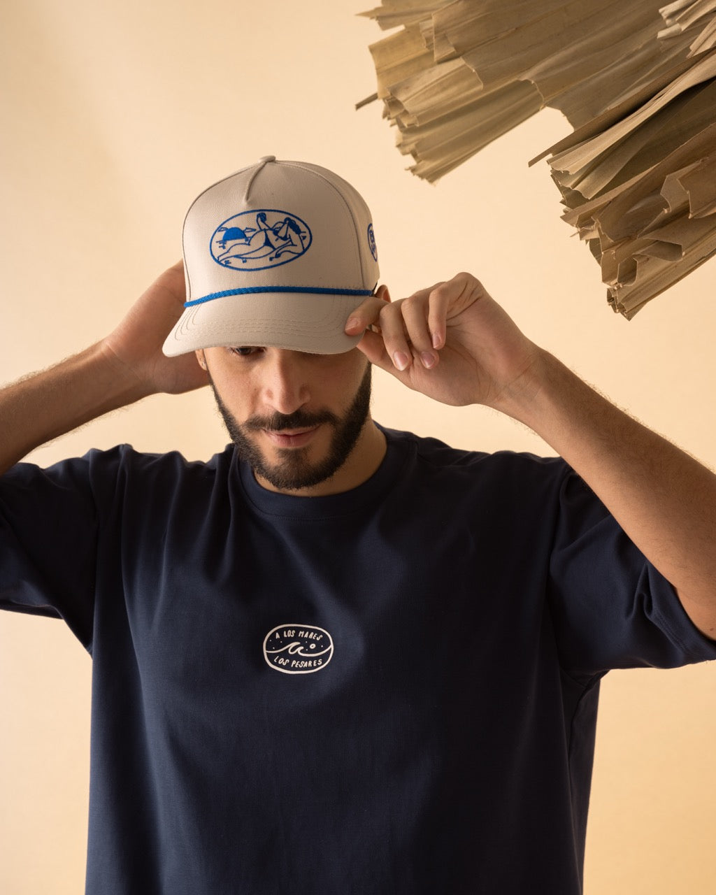 Camiseta Oversize Azul A Los Mares Los Pesares