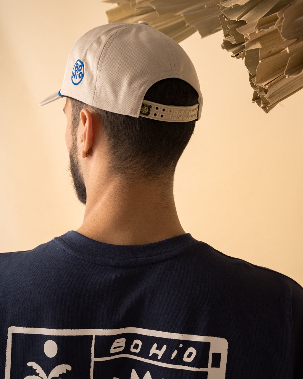 Gorra A Los Mares Los Pesares Beige Bohío (Beisbolera)