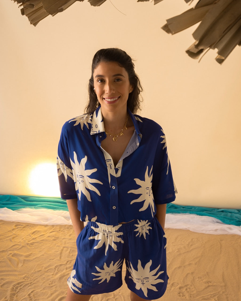 Camisa Corta Mujer A Los Mares Los Pesares (Rayón)