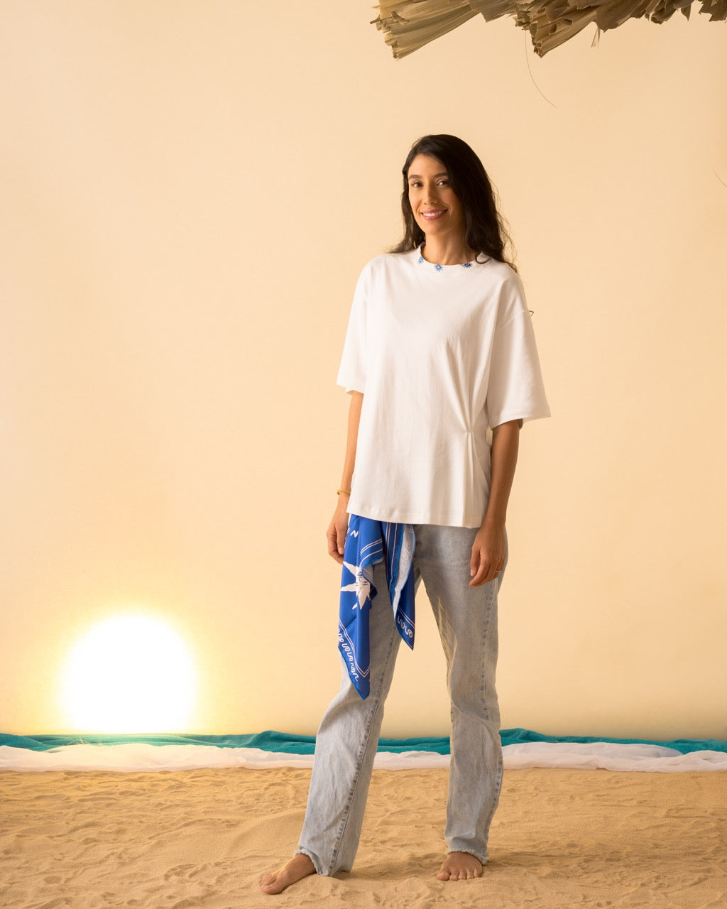 Camiseta Mujer Cruda Soles A Los Mares Los Pesares