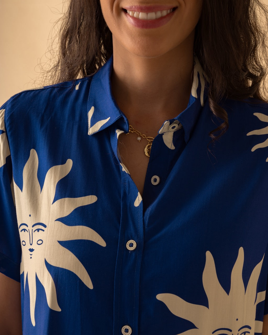 Camisa Mujer A Los Mares Los Pesares (Rayón)