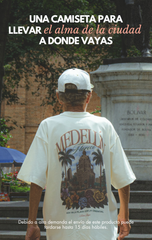 Camiseta Cruda Media Oversize Medellín Florece (270 grs) - ENTREGA 2 SEMANAS