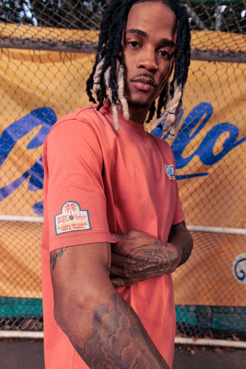 Camiseta Unisex Futbol Criollo Palmera Pastel