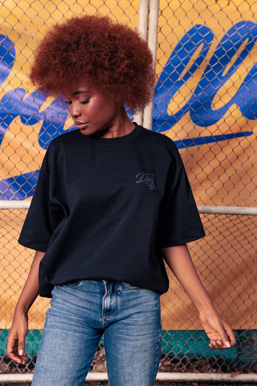 Camiseta Unisex Básica Futbol Criollo Negro