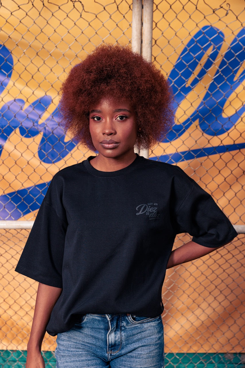Camiseta Unisex Básica Futbol Criollo Negro