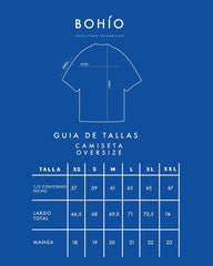 Camiseta Unisex Oversize Diving Life X Bohio Azul Oscuro (Algodón 320 Gr)  2025