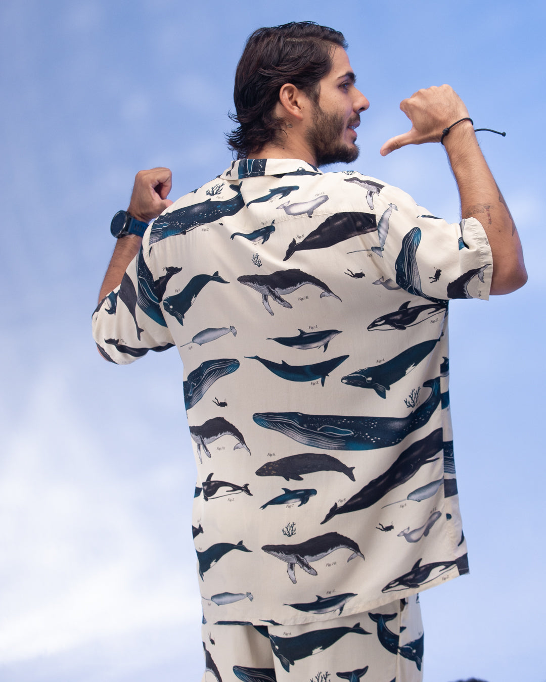 Camisa Hombre Diving Life X Bohio (Rayon) 2025